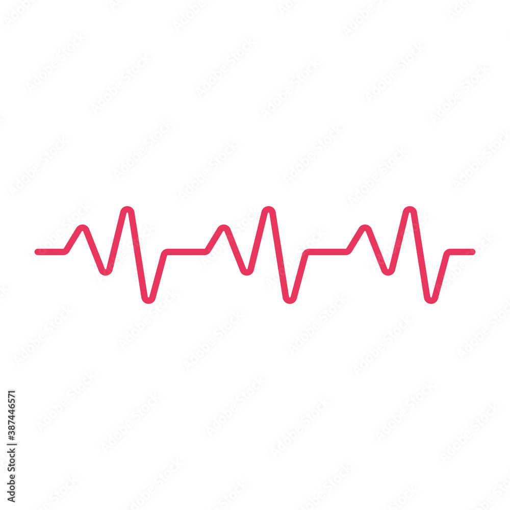 Heartbeat, medical line red isolated on white background EPS Vector Heartbeat, medical line red isolated on white background EPS Vector