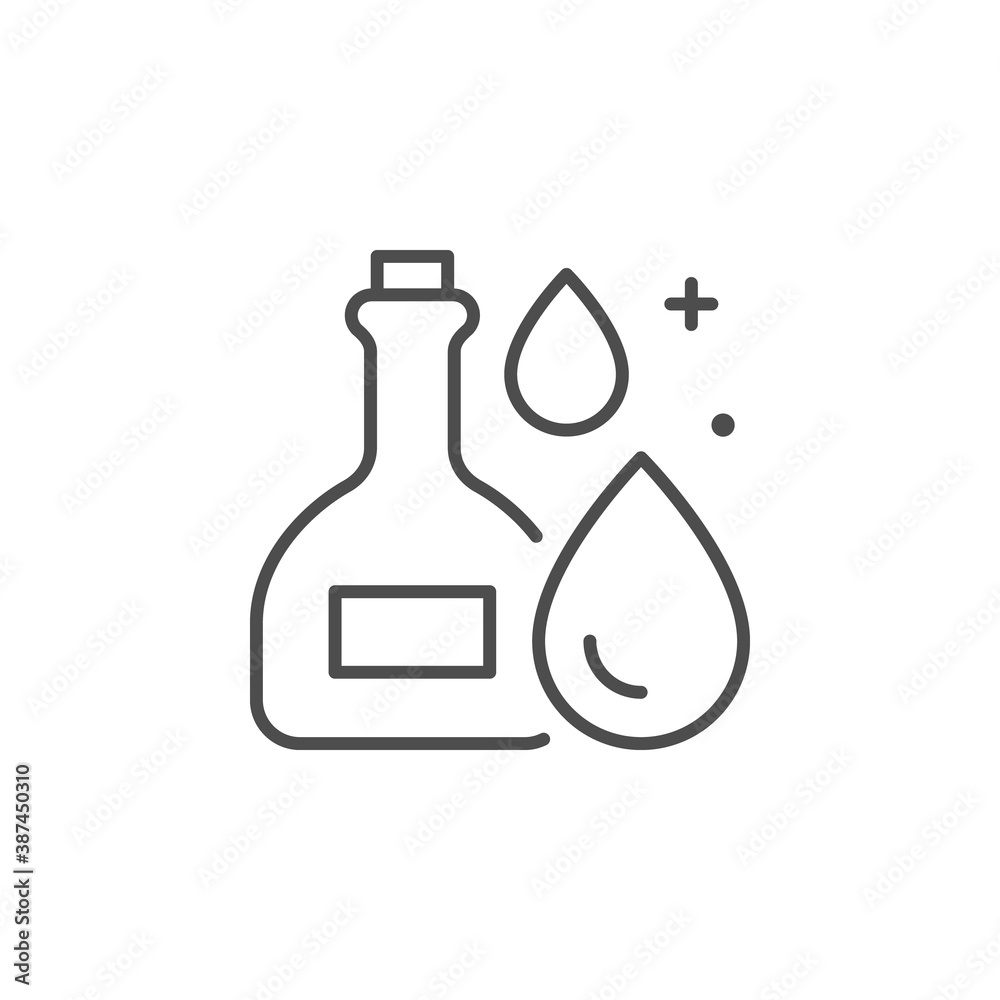 Essential oil line outline icon Essential oil line outline icon