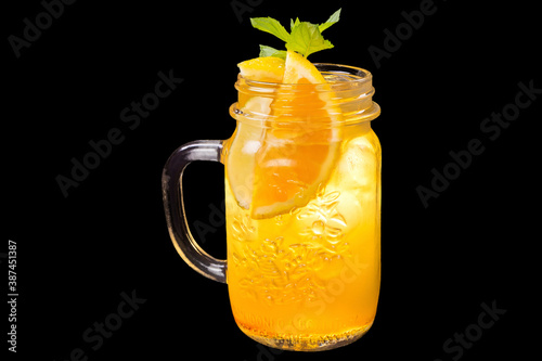 Fresh Lynchburg Lemonade in a jug with ice,