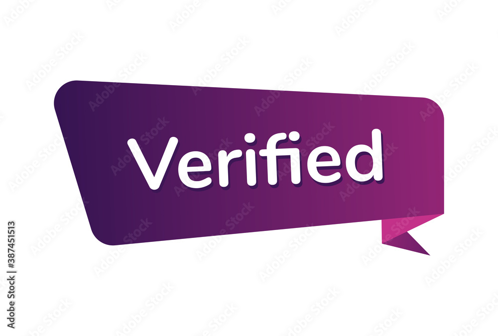 Verified image vector, Verified banner design Verified image vector, Verified banner design