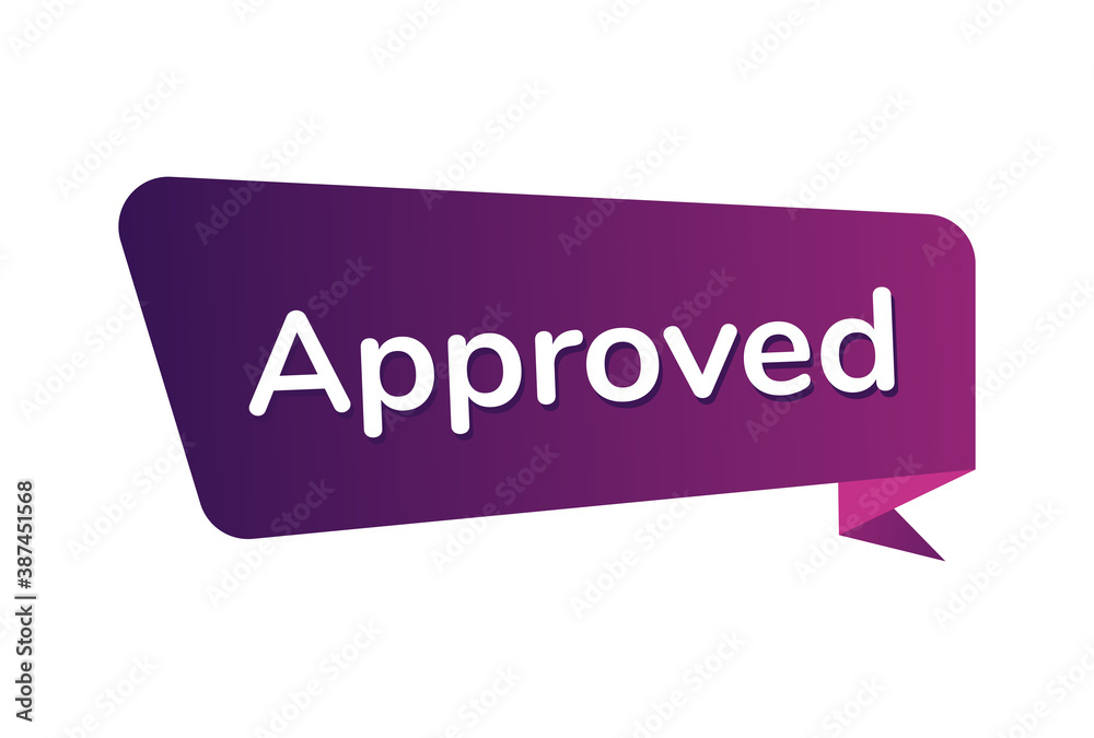 Approved image vector, Approved banner design Approved image vector, Approved banner design