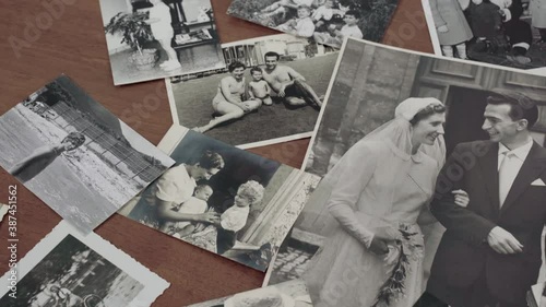 Remembering deceased parents through od vintage photos of family FDV