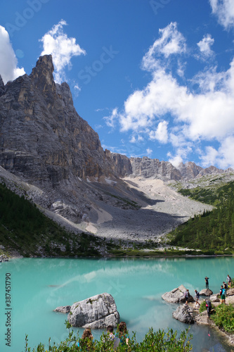 Cirque près du lac Sorapiss photo