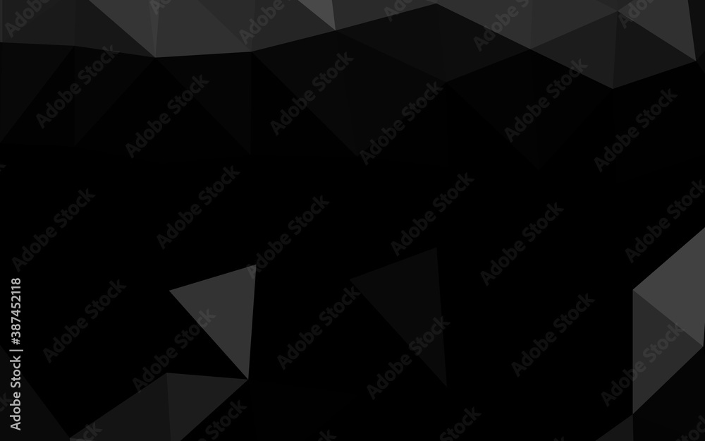 Dark Silver, Gray vector polygon abstract backdrop. Dark Silver, Gray vector polygon abstract backdrop.