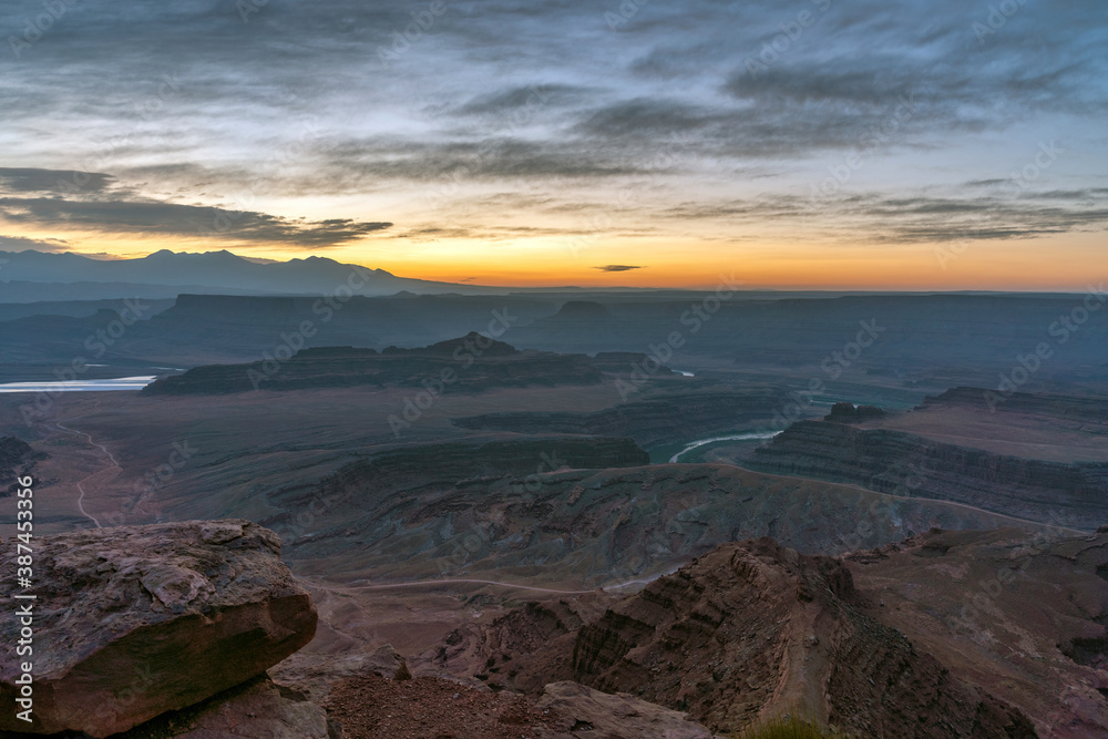 Sunrise desert landscape Southwest USA