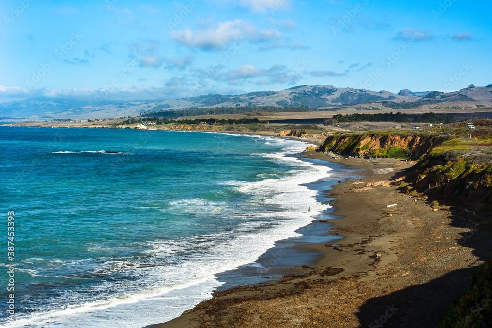 Stunning view of Moonstone Beach on California’s central coast