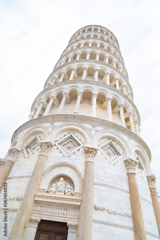 the leaning otwer of Pisa, Italy