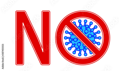 No coronavirus icon