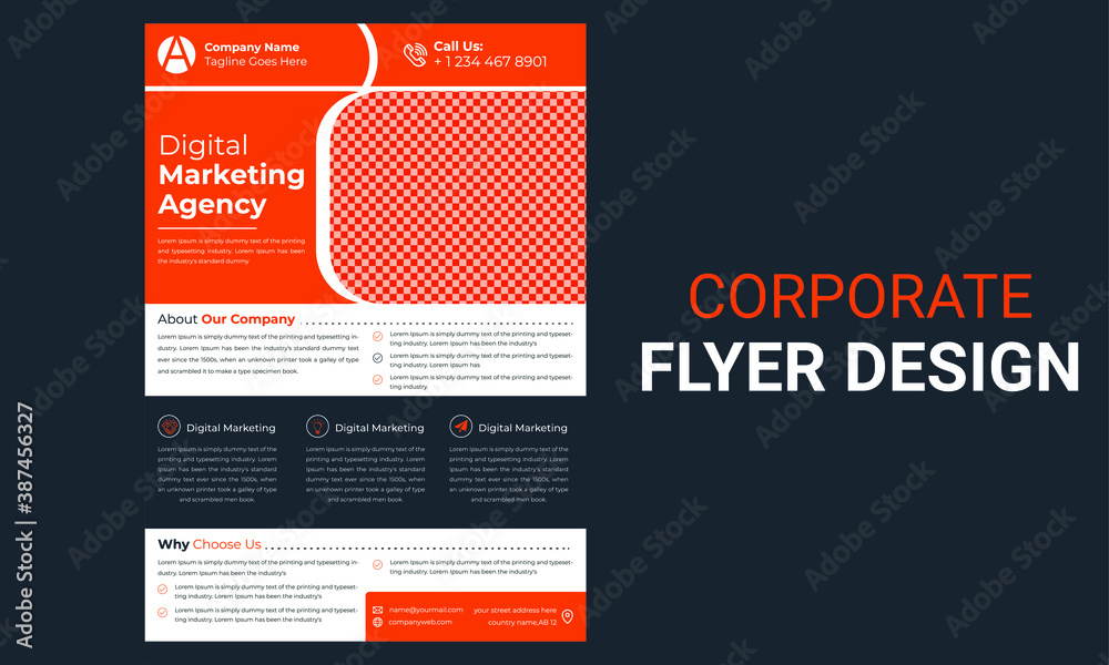corporate flyer design free template