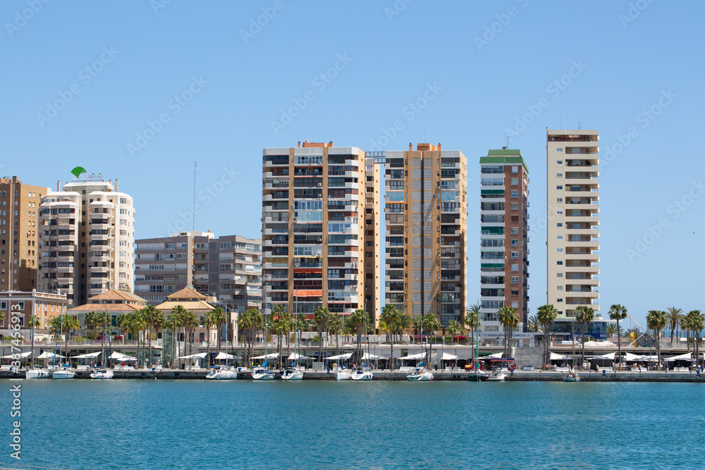 Fototapeta premium panoramic view of a building in Malaga