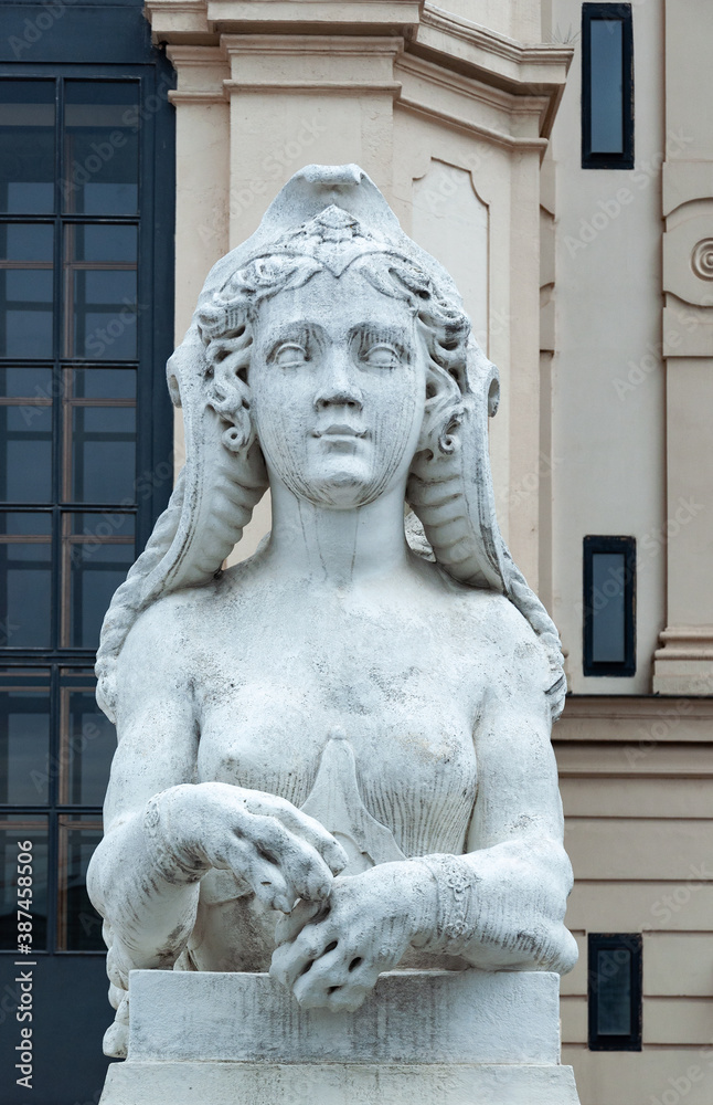 Sphinx statue at Belvedere palace, Vienna