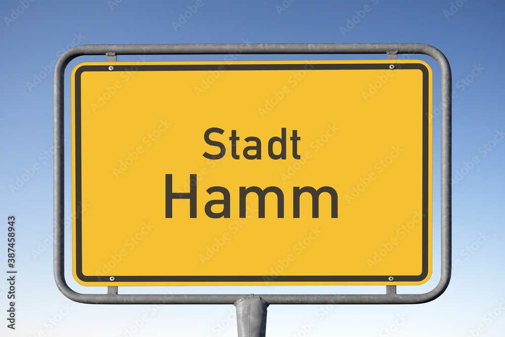 Ortstafel Stadt Hamm (Symbolbild)