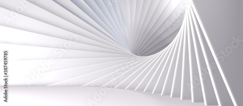 White geometric texture. 3d render background photo