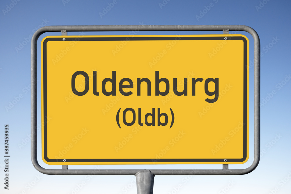 Ortstafel Oldenburg (Oldb), (Symbolbild)