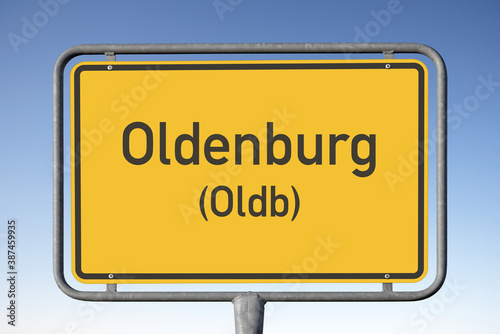 Ortstafel Oldenburg (Oldb), (Symbolbild) © hkama