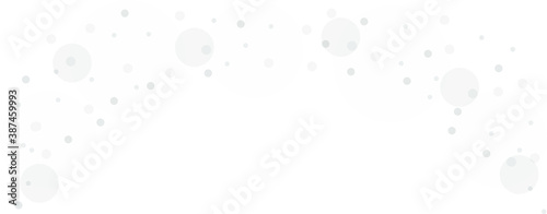 Gray vector background with a pattern of circles with different diameters. Textured template for a web splash in a modern style.