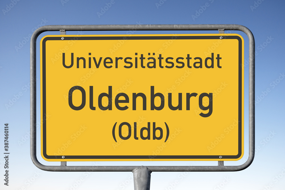 Ortstafel Universitätsstadt, Oldenburg (Oldb), (Symbolbild)