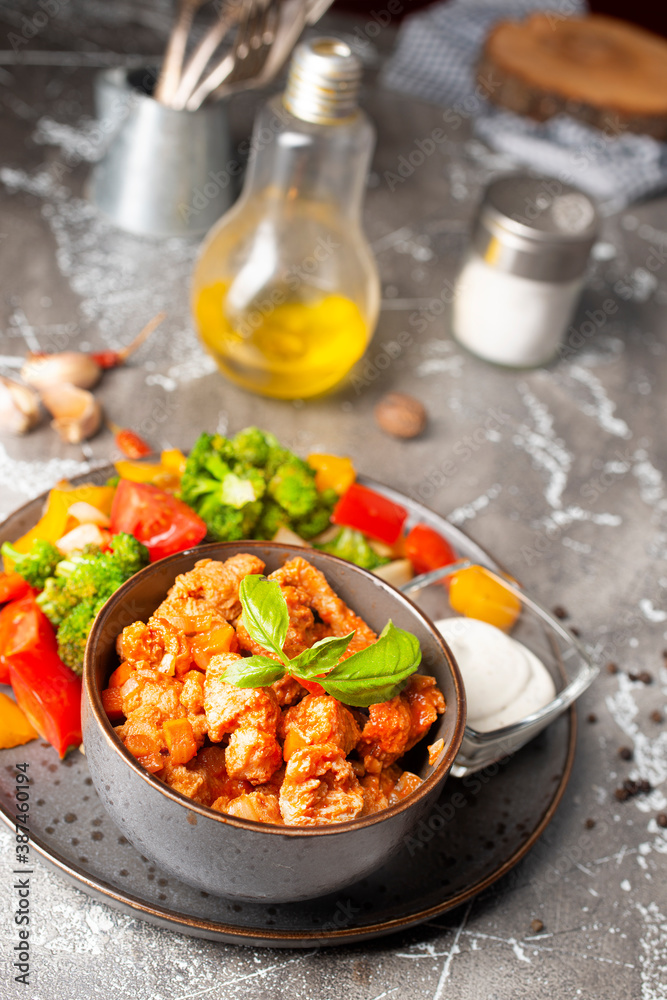 chicken in bowl chicken in bowl