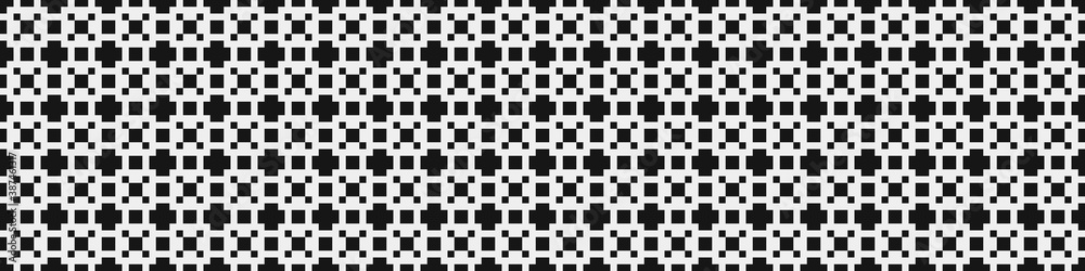 Fototapeta premium Abstract Cross Pattern Dots Logo generative computational art illustration