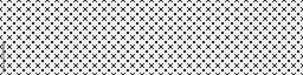 Fototapeta premium Abstract Cross Pattern Dots Logo generative computational art illustration