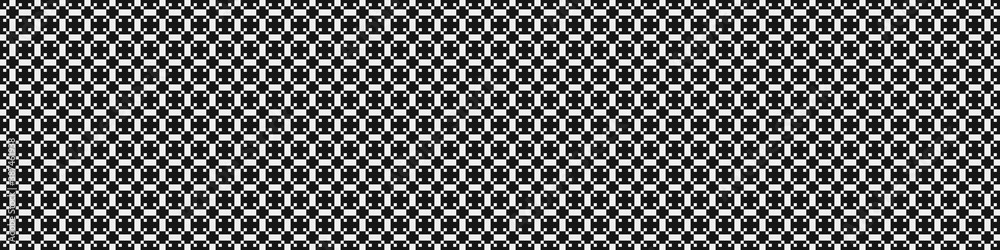 Fototapeta premium Abstract Cross Pattern Dots Logo generative computational art illustration