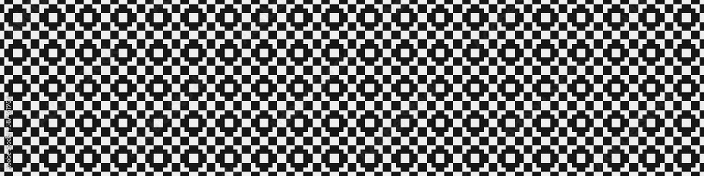 Fototapeta premium Abstract Cross Pattern Dots Logo generative computational art illustration