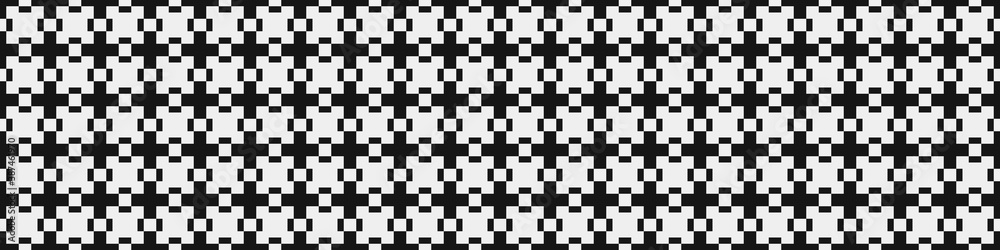 Fototapeta premium Abstract Cross Pattern Dots Logo generative computational art illustration