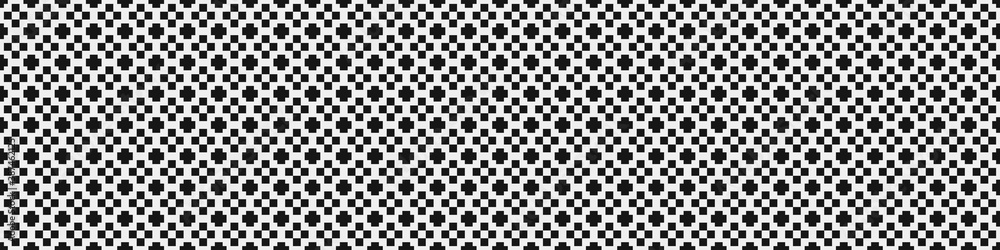 Fototapeta premium Abstract Cross Pattern Dots Logo generative computational art illustration