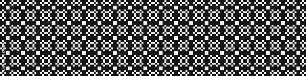 Fototapeta premium Abstract Cross Pattern Dot generative computational art illustration