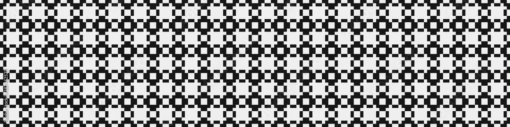 Abstract Cross Pattern Dot generative computational art illustration