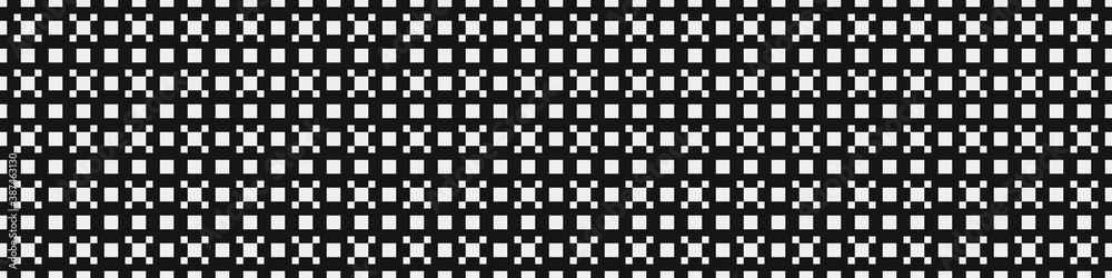 Fototapeta premium Abstract Cross Pattern Dots Logo generative computational art illustration