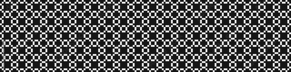 Fototapeta premium Abstract Cross Pattern Dots Logo generative computational art illustration