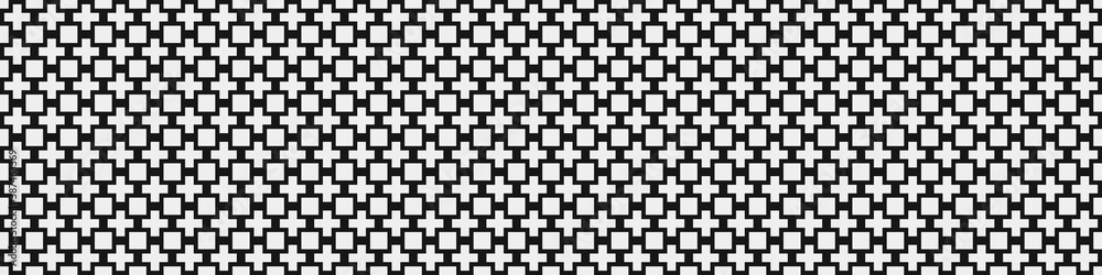 Fototapeta premium Abstract Cross Pattern Dots Logo generative computational art illustration