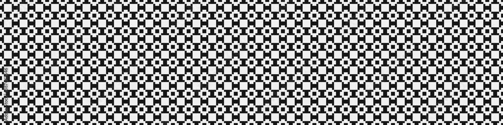 Fototapeta premium Abstract Cross Pattern Dots Logo generative computational art illustration