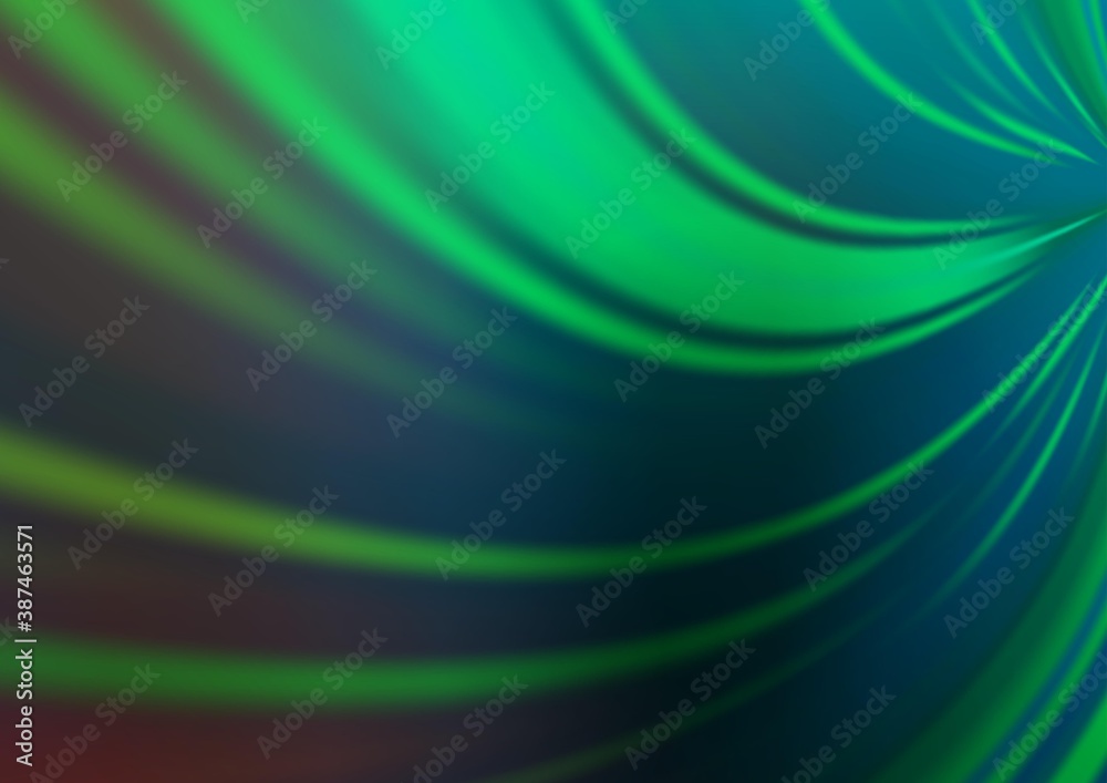Fototapeta premium Light Green vector abstract bright background.