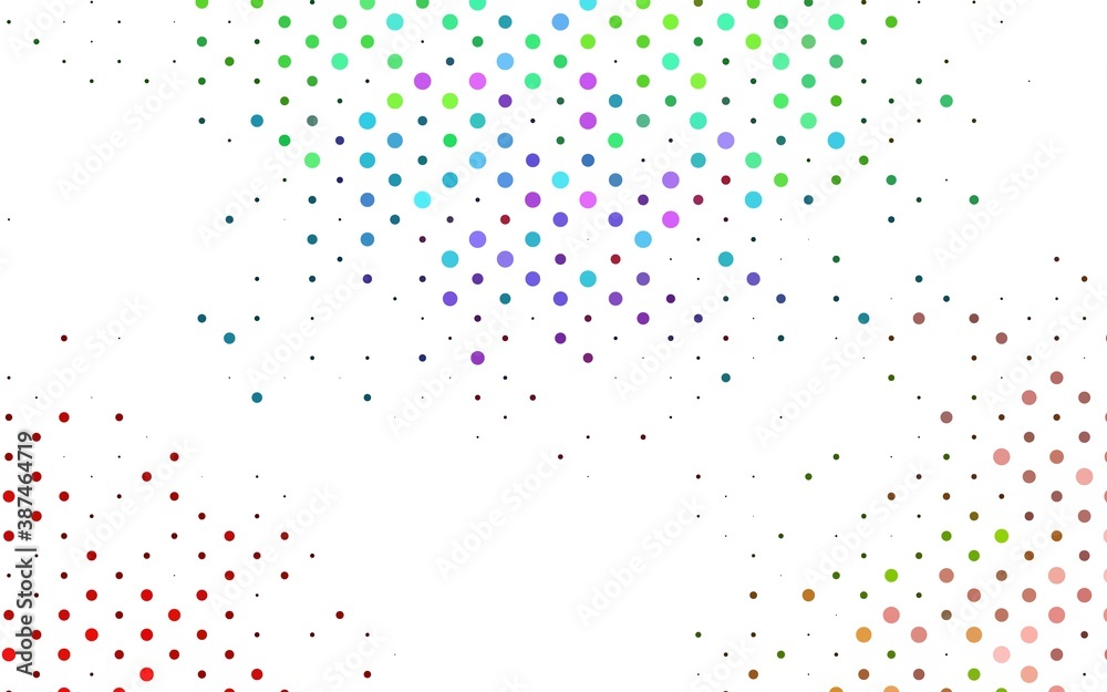 Light Multicolor, Rainbow vector cover with spots.