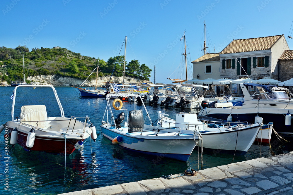 Greece,island Paxos-view on the harbor Loggos