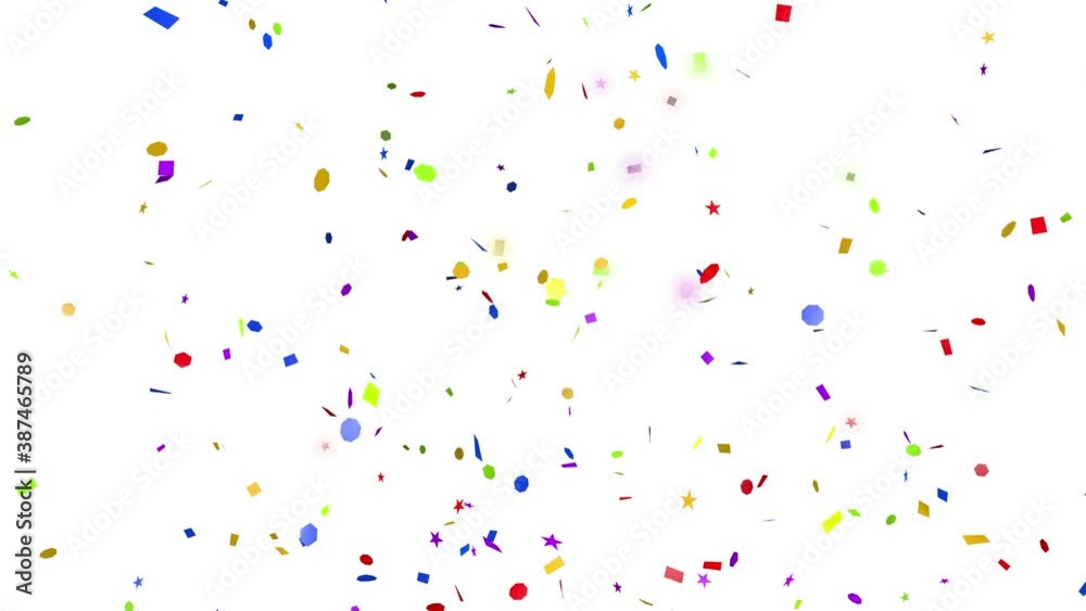 Confetti Party Popper Explosions 3D animation Colorful with Matte Black and White for Celebration, New Year, Graduation Confetti Party Popper Explosions 3D animation Colorful with Matte Black and White for Celebration, New Year, Graduation