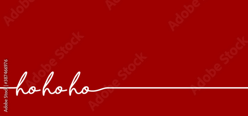 Saying ho ho ho, Merry Christmas text. Hohoho pattern, Santa Claus, Christmas, xmas design. New Year concept. HoHoHo. Santa suit with belt and buckle. Belly