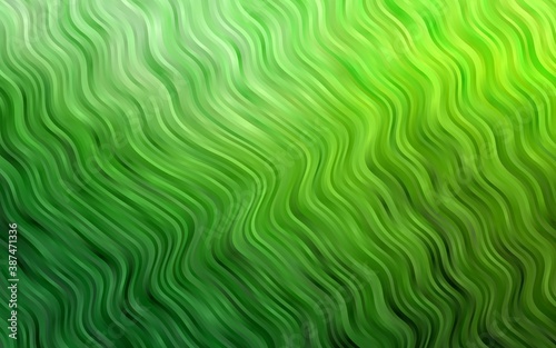 Light Green vector pattern with liquid shapes.