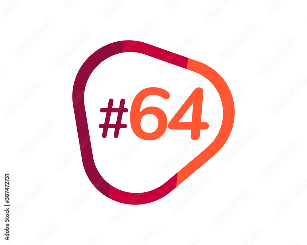 Number 64 image design, 64 logos Number 64 image design, 64 logos
