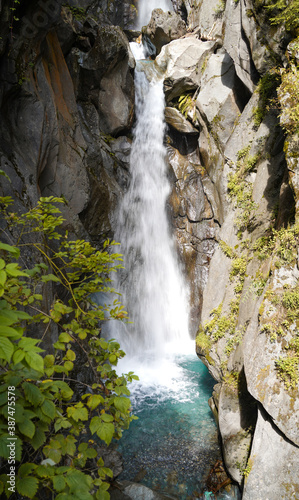 Waterfall in the "gorges du trient", valais, Switzerland