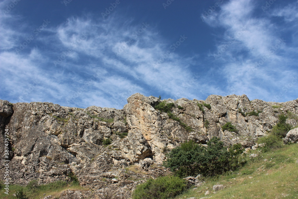 clouds over the mountain