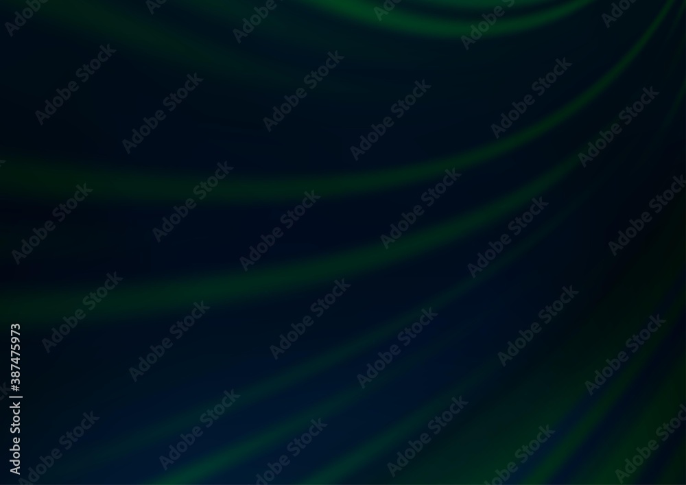 Fototapeta premium Dark BLUE vector abstract blurred background.