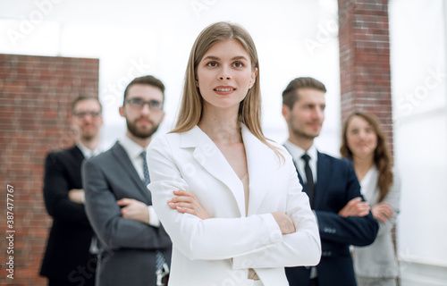 successful business team standing in the office