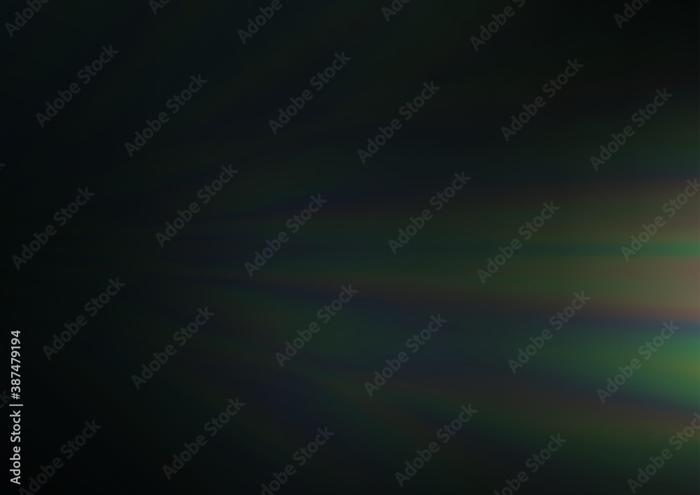Fototapeta premium Dark Green vector blurred bright template.