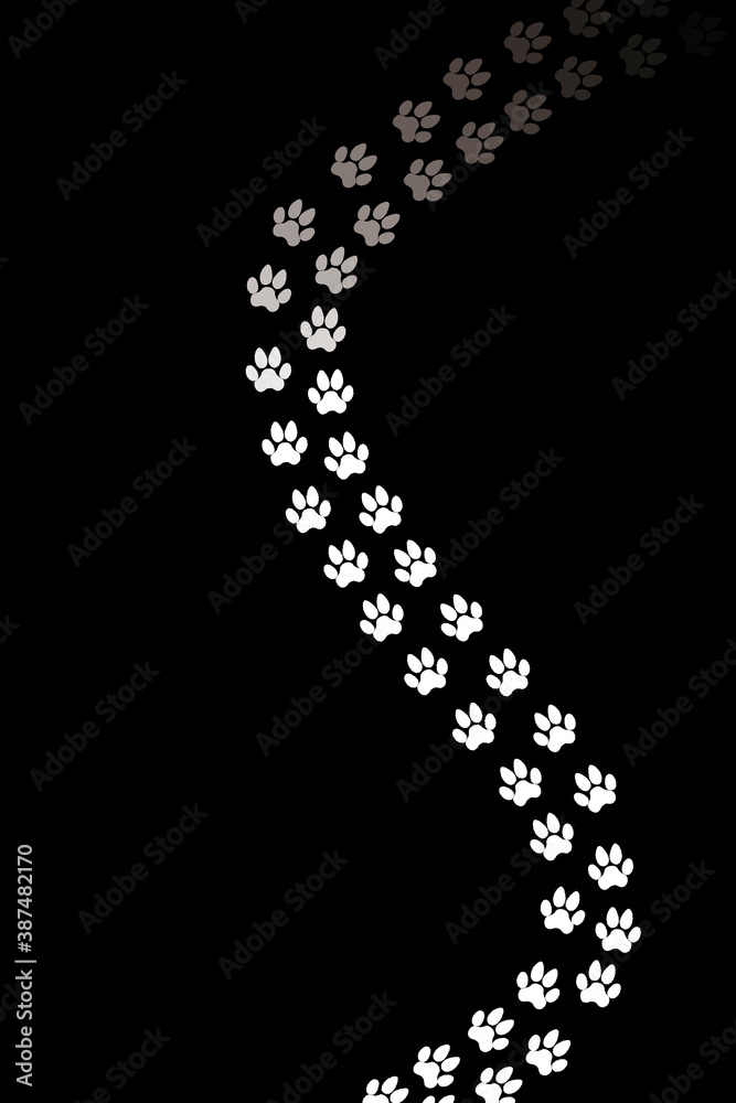 Fondo de pantalla huellas de gato negro Stock Illustration | Adobe Stock