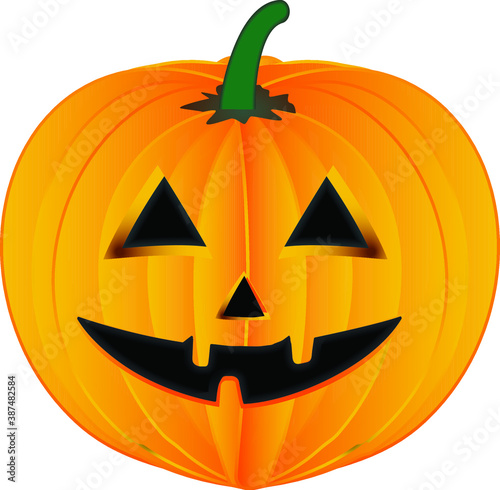 Scary Halloween pumpkin is waiting for its people to scare
