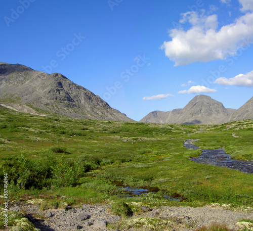 Khibiny mountains above the Arctic circle, Kola peninsula, Russia