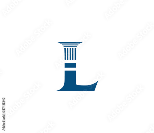 L Alphabet Law firm Logo Design Concept